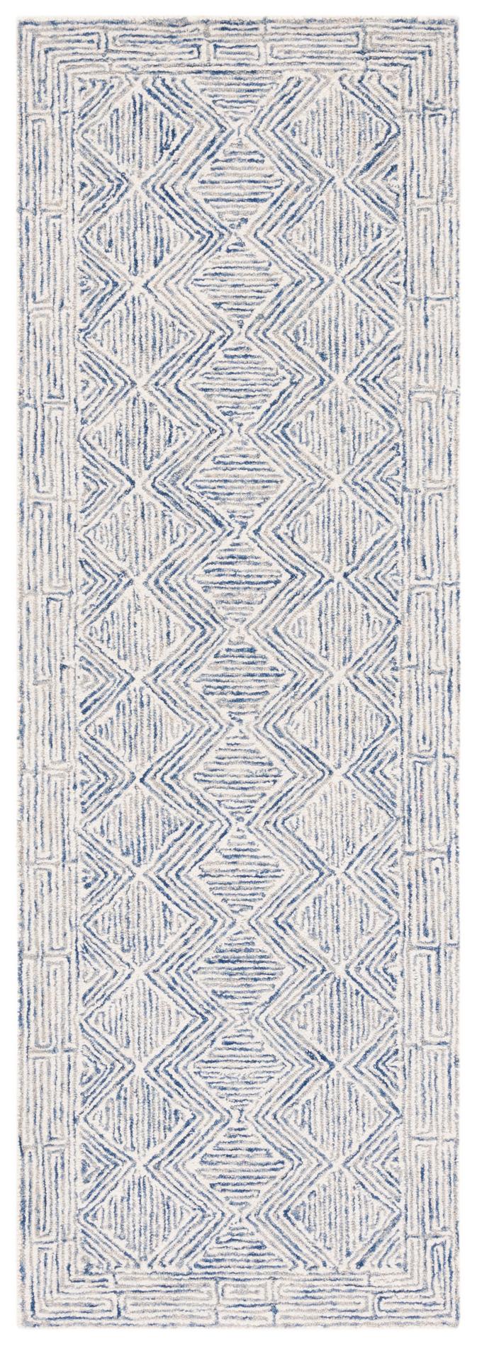 Safavieh Micro-Loop Mlp538M Blue/Ivory Rugs.