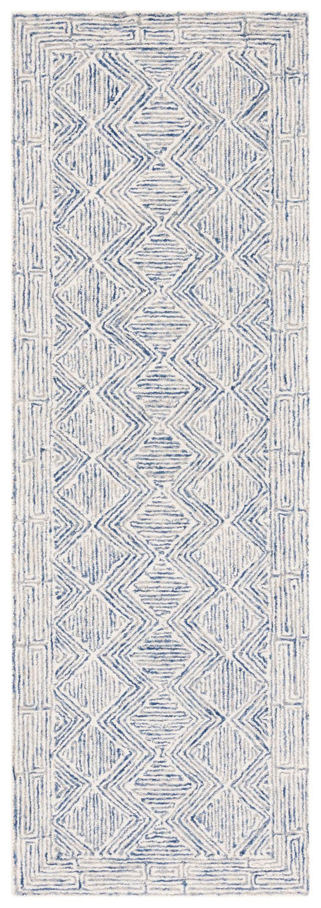 Safavieh Micro-Loop Mlp538M Blue/Ivory Rugs.