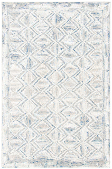 Safavieh Micro-Loop Mlp538M Blue/Ivory Rugs.