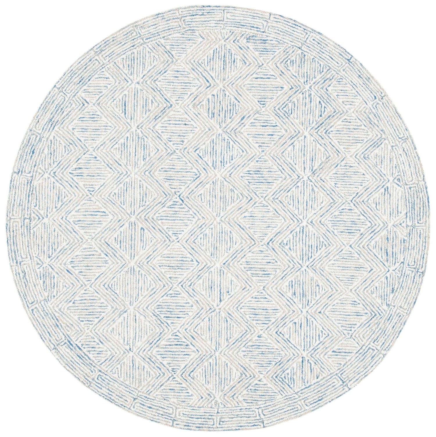 Safavieh Micro-Loop Mlp538M Blue/Ivory Rugs.
