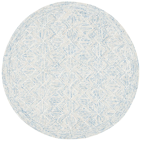 Safavieh Micro-Loop Mlp538M Blue/Ivory Rugs.