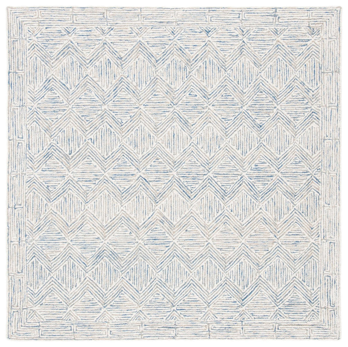 Safavieh Micro-Loop Mlp538M Blue/Ivory Rugs.