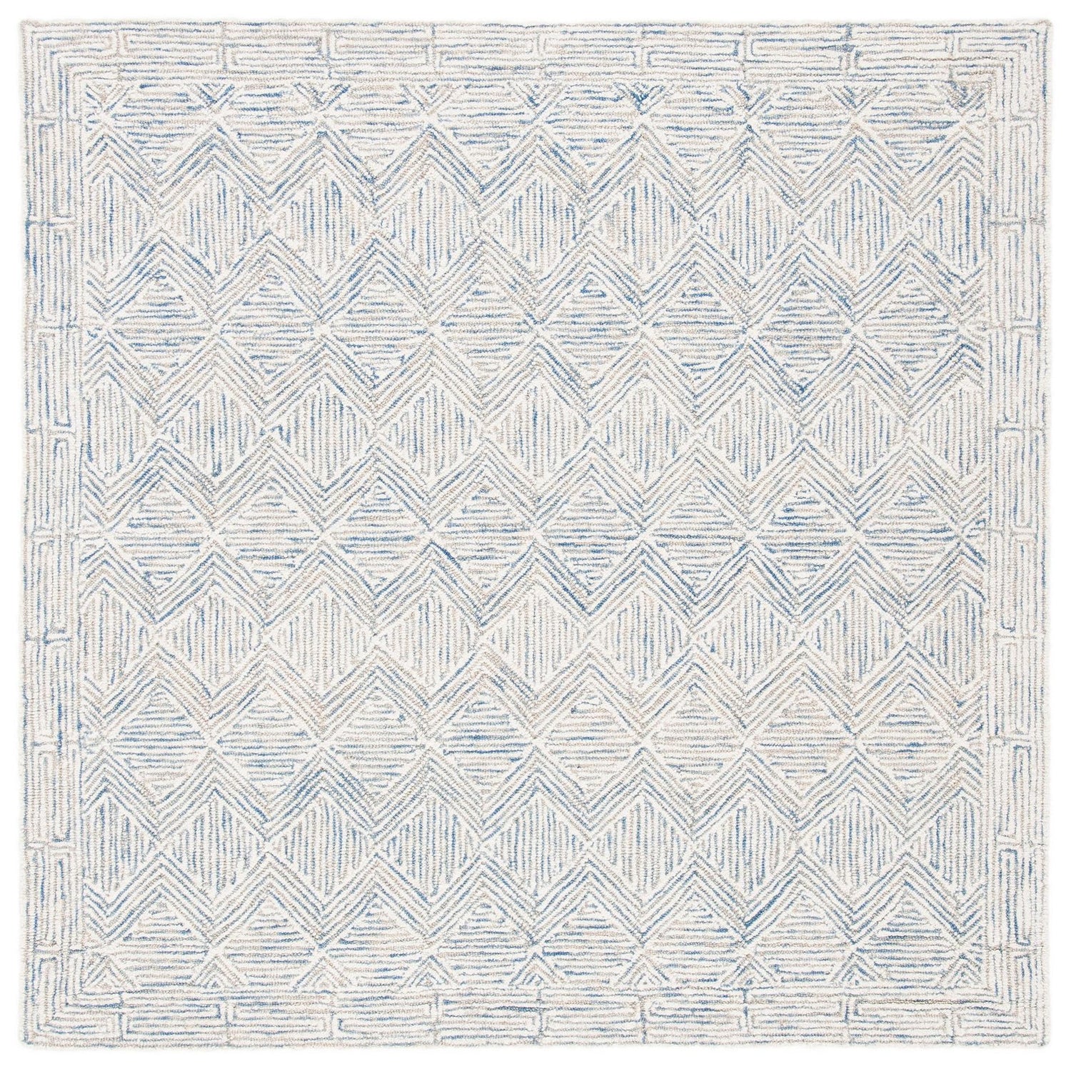Safavieh Micro-Loop Mlp538M Blue/Ivory Rugs.