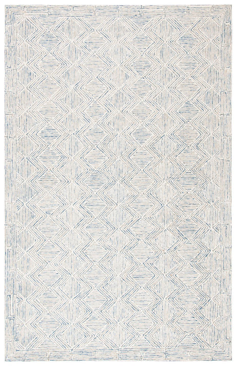 Safavieh Micro-Loop Mlp538M Blue/Ivory Rugs.