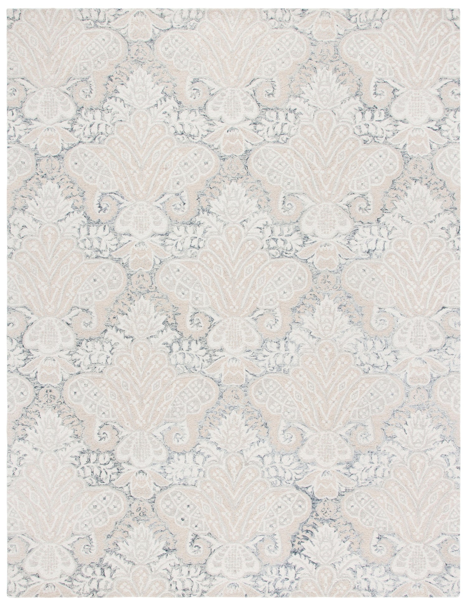 Safavieh Micro-Loop Mlp539H Charcoal/Ivory Rugs.