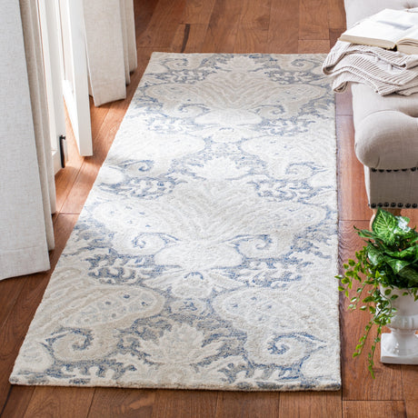 Safavieh Micro-Loop Mlp539M Blue/Ivory Rugs.