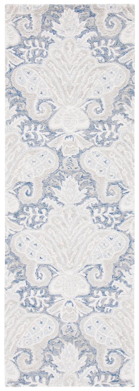 Safavieh Micro-Loop Mlp539M Blue/Ivory Rugs.
