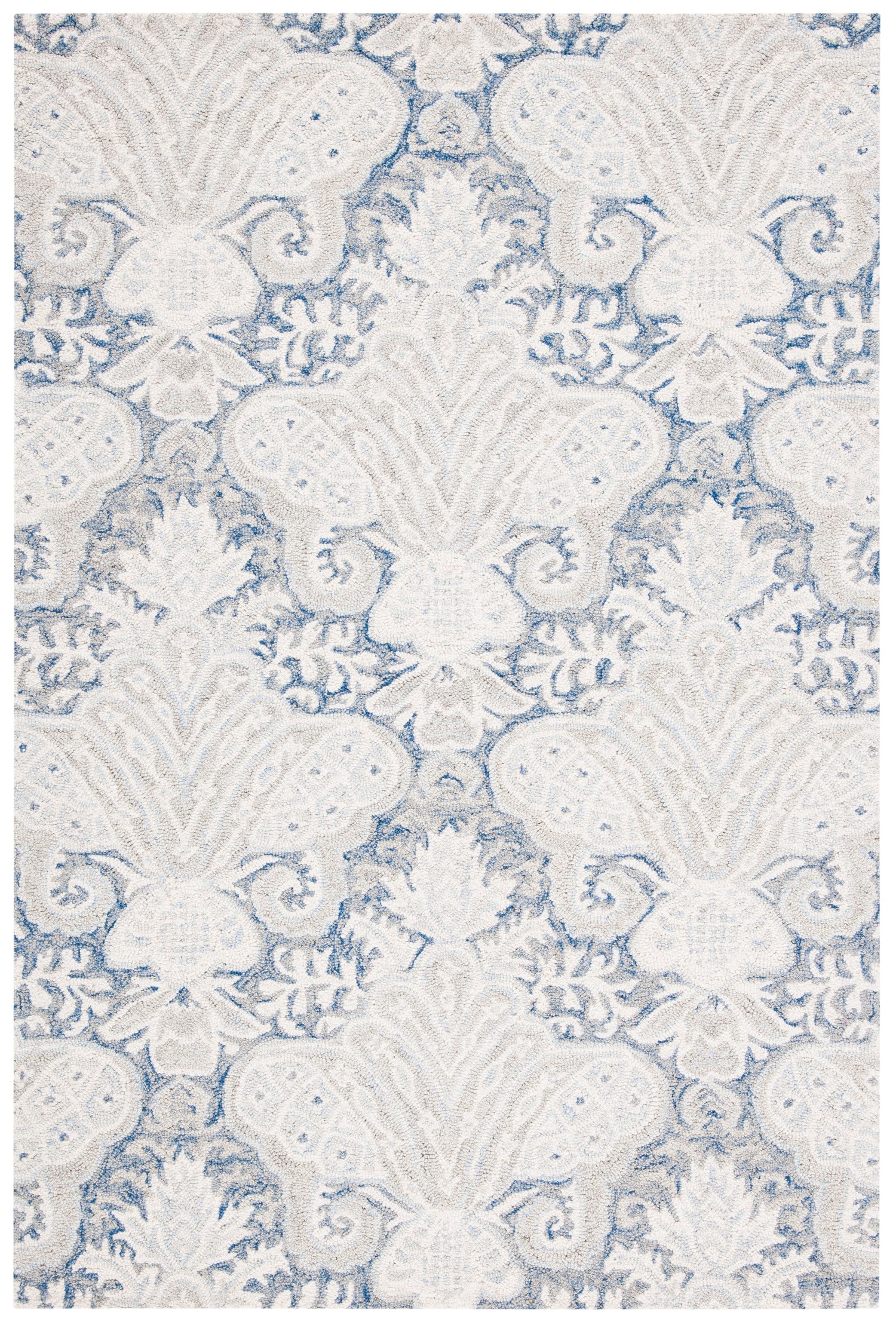 Safavieh Micro-Loop Mlp539M Blue/Ivory Rugs.