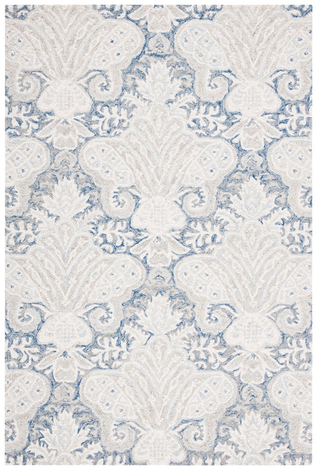 Safavieh Micro-Loop Mlp539M Blue/Ivory Rugs.