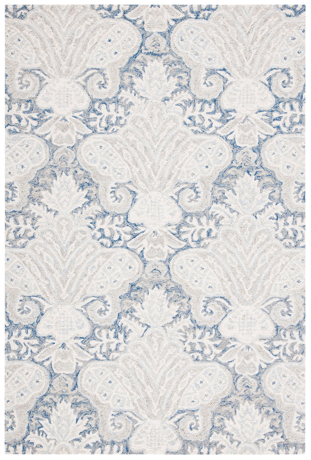 Safavieh Micro-Loop Mlp539M Blue/Ivory Rugs.