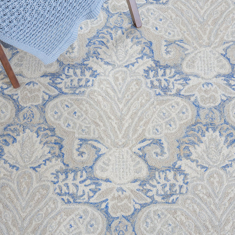 Safavieh Micro-Loop Mlp539M Blue/Ivory Rugs.
