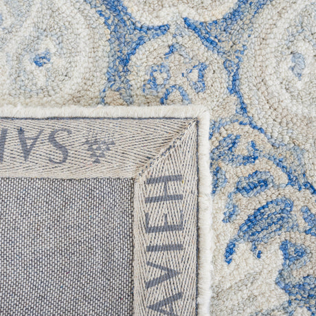Safavieh Micro-Loop Mlp539M Blue/Ivory Rugs.