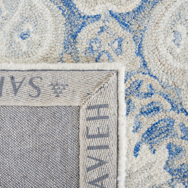 Safavieh Micro-Loop Mlp539M Blue/Ivory Rugs.