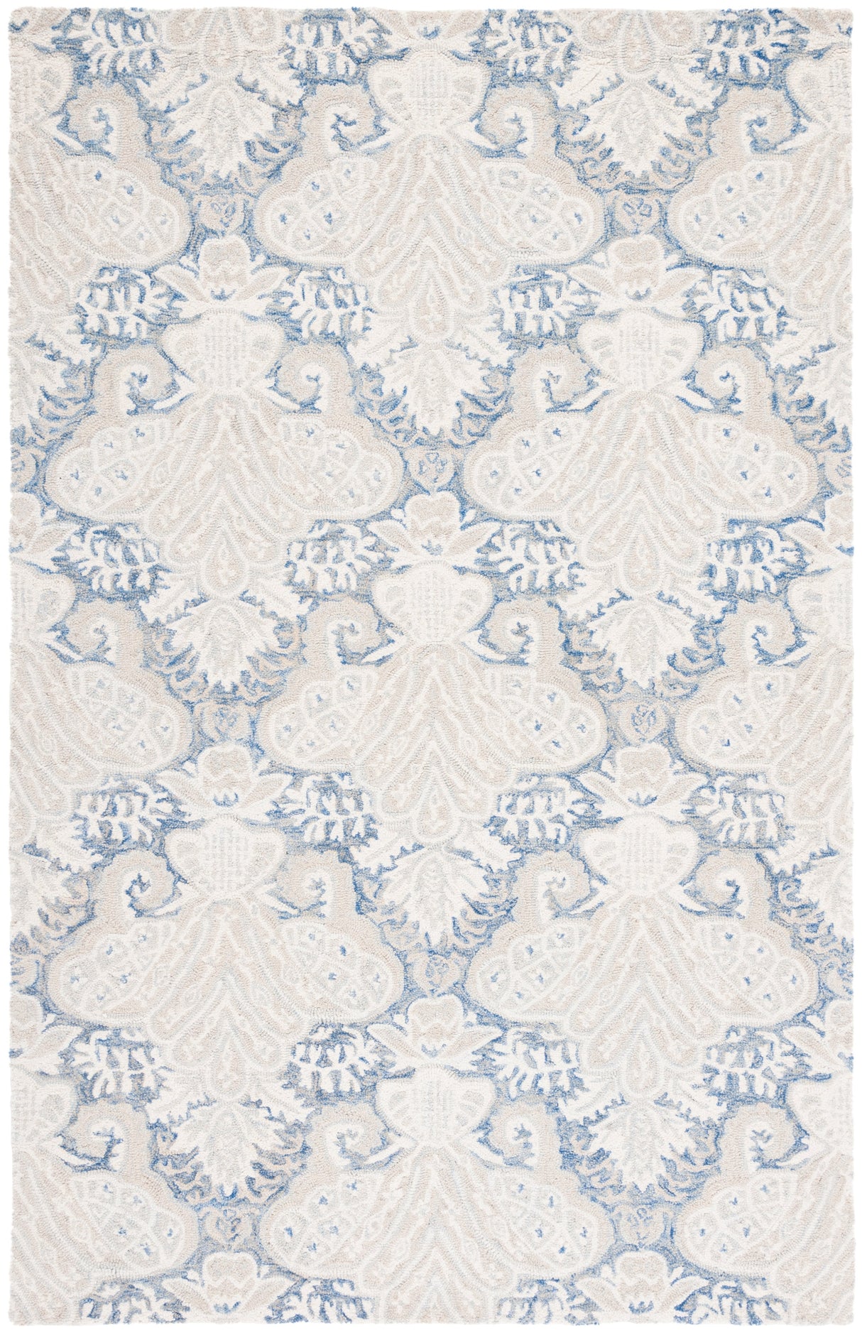 Safavieh Micro-Loop Mlp539M Blue/Ivory Rugs.