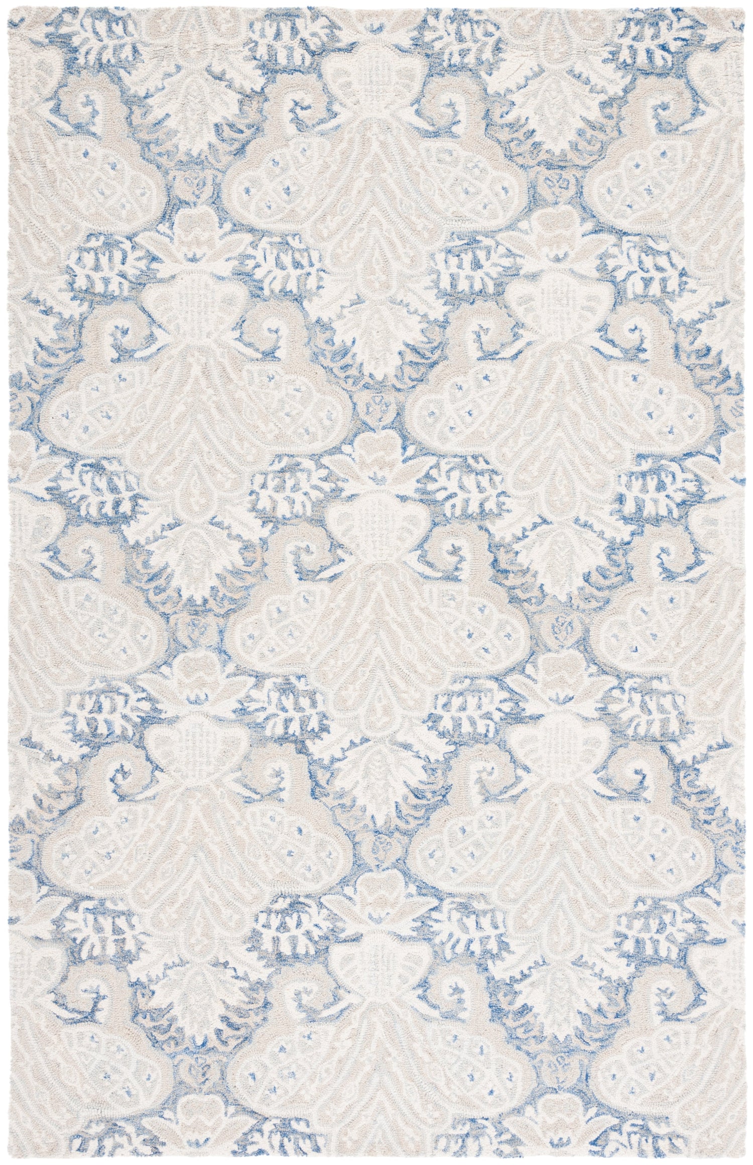 Safavieh Micro-Loop Mlp539M Blue/Ivory Rugs.