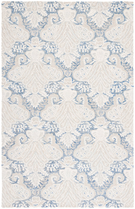 Safavieh Micro-Loop Mlp539M Blue/Ivory Rugs.
