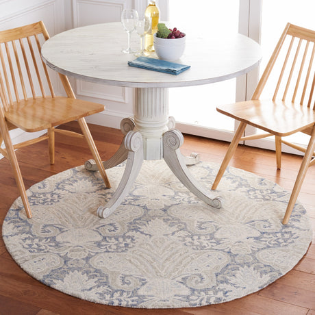 Safavieh Micro-Loop Mlp539M Blue/Ivory Rugs.