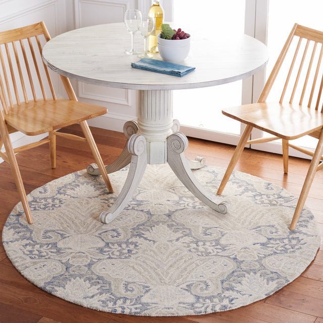 Safavieh Micro-Loop Mlp539M Blue/Ivory Rugs.