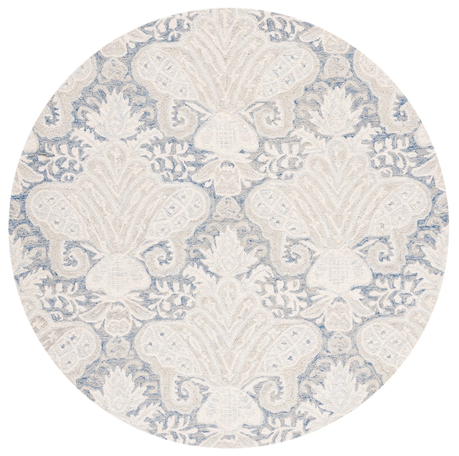 Safavieh Micro-Loop Mlp539M Blue/Ivory Rugs.