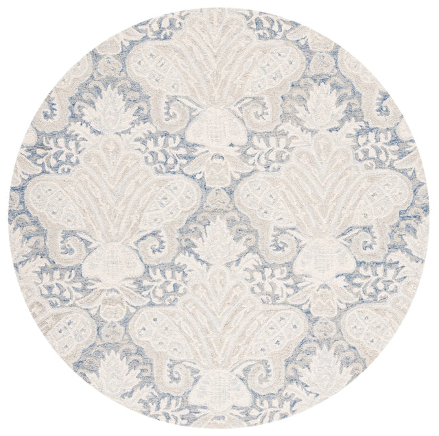 Safavieh Micro-Loop Mlp539M Blue/Ivory Rugs.