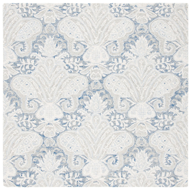 Safavieh Micro-Loop Mlp539M Blue/Ivory Rugs.