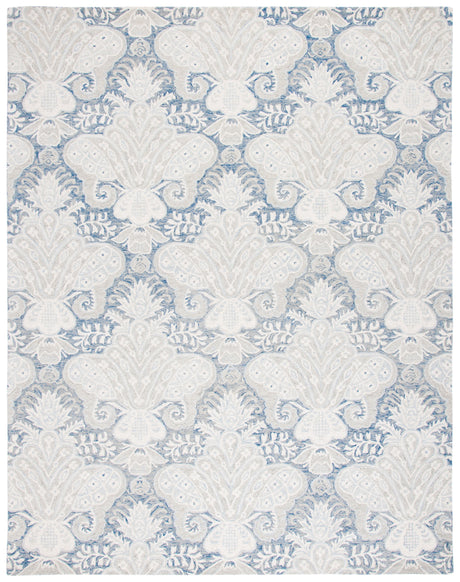 Safavieh Micro-Loop Mlp539M Blue/Ivory Rugs.