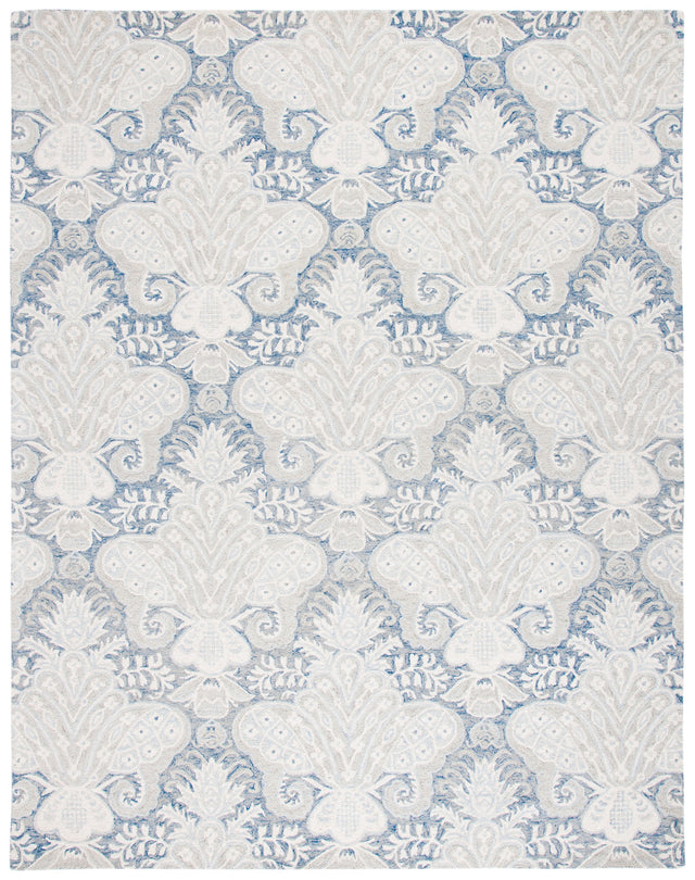 Safavieh Micro-Loop Mlp539M Blue/Ivory Rugs.