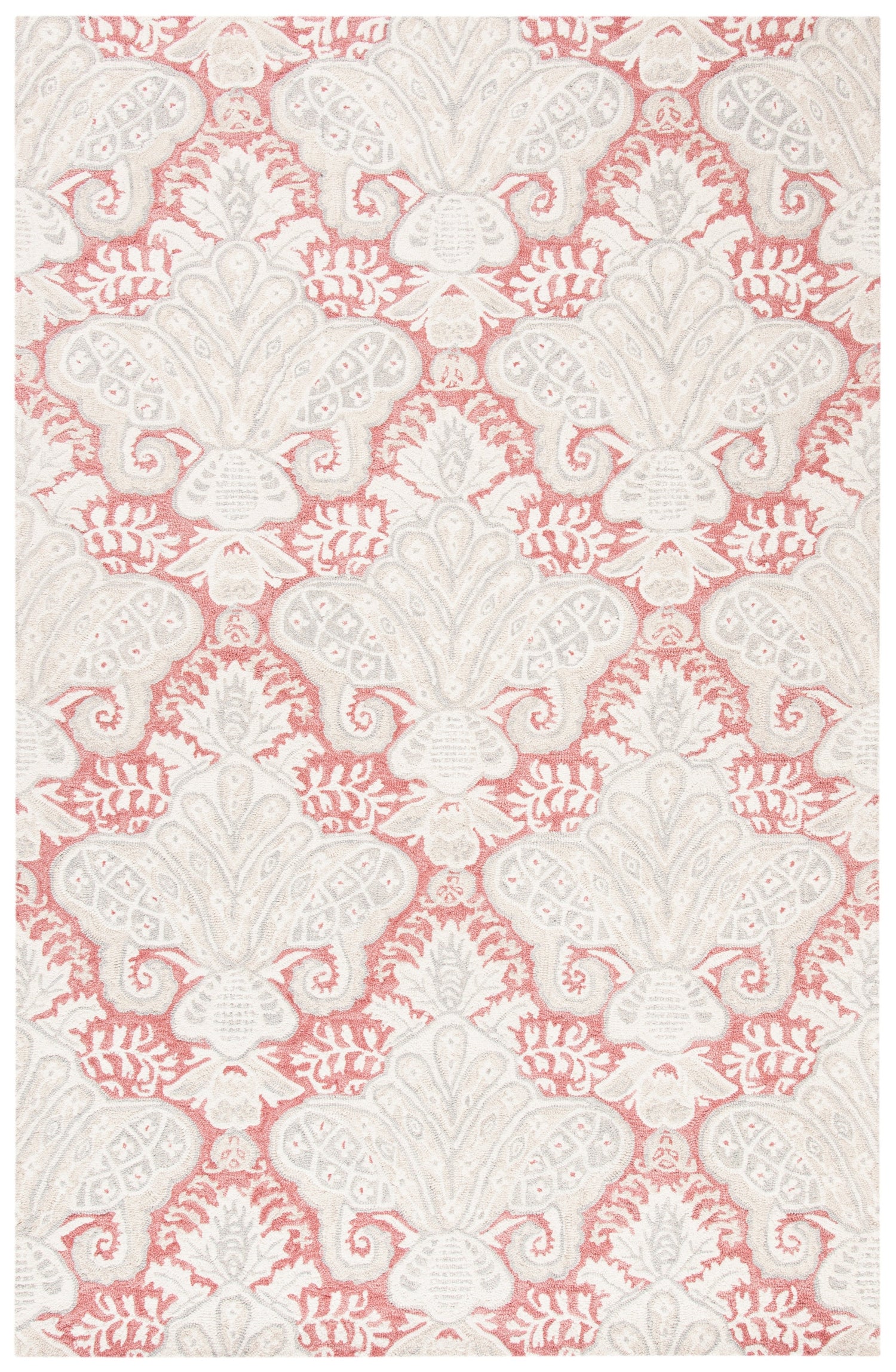 Safavieh Micro-Loop Mlp539U Pink/Beige Rugs.
