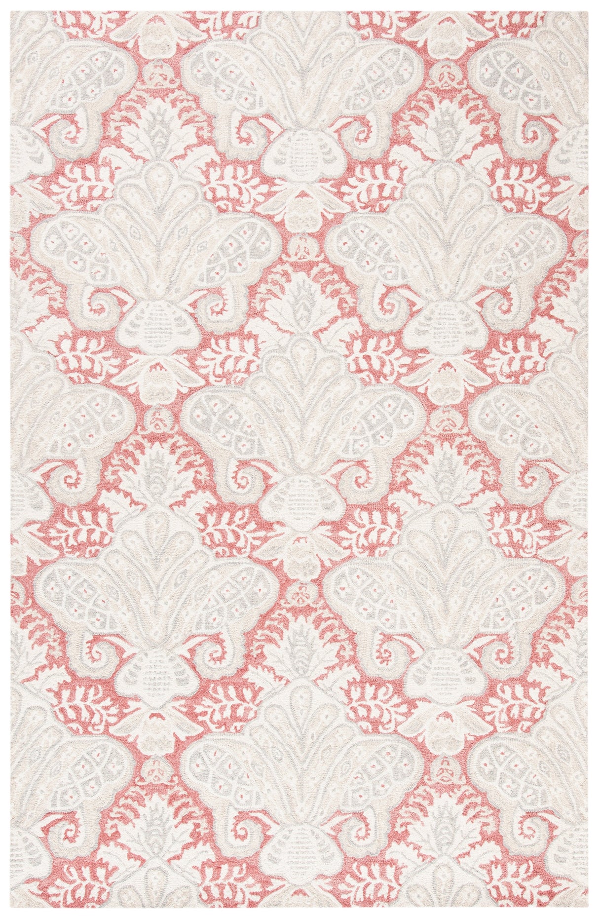 Safavieh Micro-Loop Mlp539U Pink/Beige Rugs.