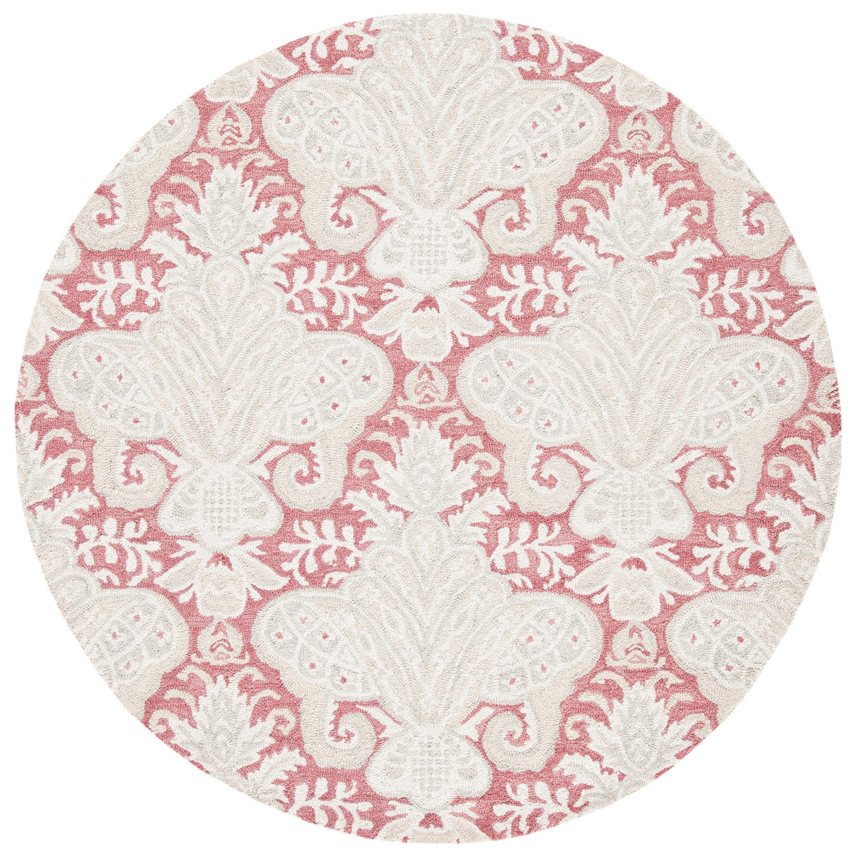 Safavieh Micro-Loop Mlp539U Pink/Beige Rugs.