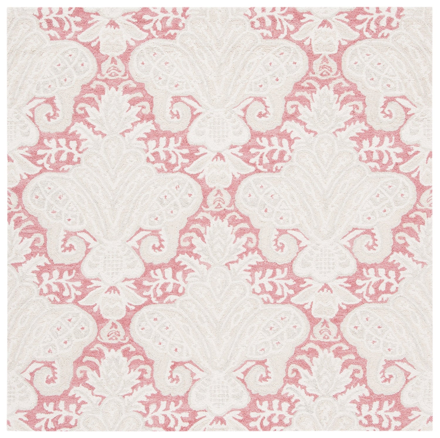 Safavieh Micro-Loop Mlp539U Pink/Beige Rugs.