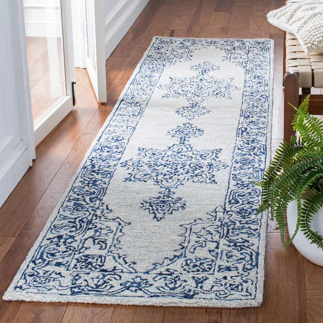 Safavieh Micro-Loop Mlp614A Ivory/Blue Rugs.
