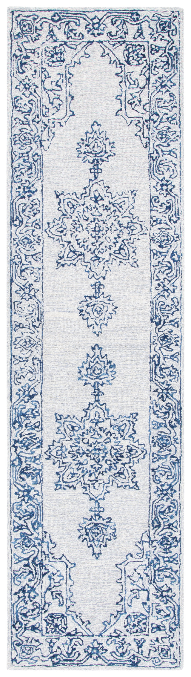 Safavieh Micro-Loop Mlp614A Ivory/Blue Rugs.