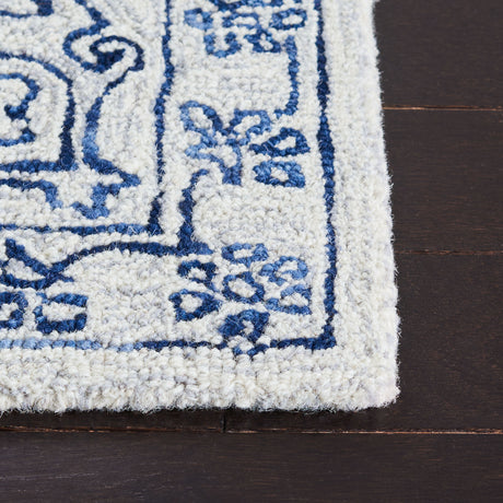 Safavieh Micro-Loop Mlp614A Ivory/Blue Rugs.