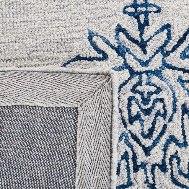 Safavieh Micro-Loop Mlp614A Ivory/Blue Rugs.