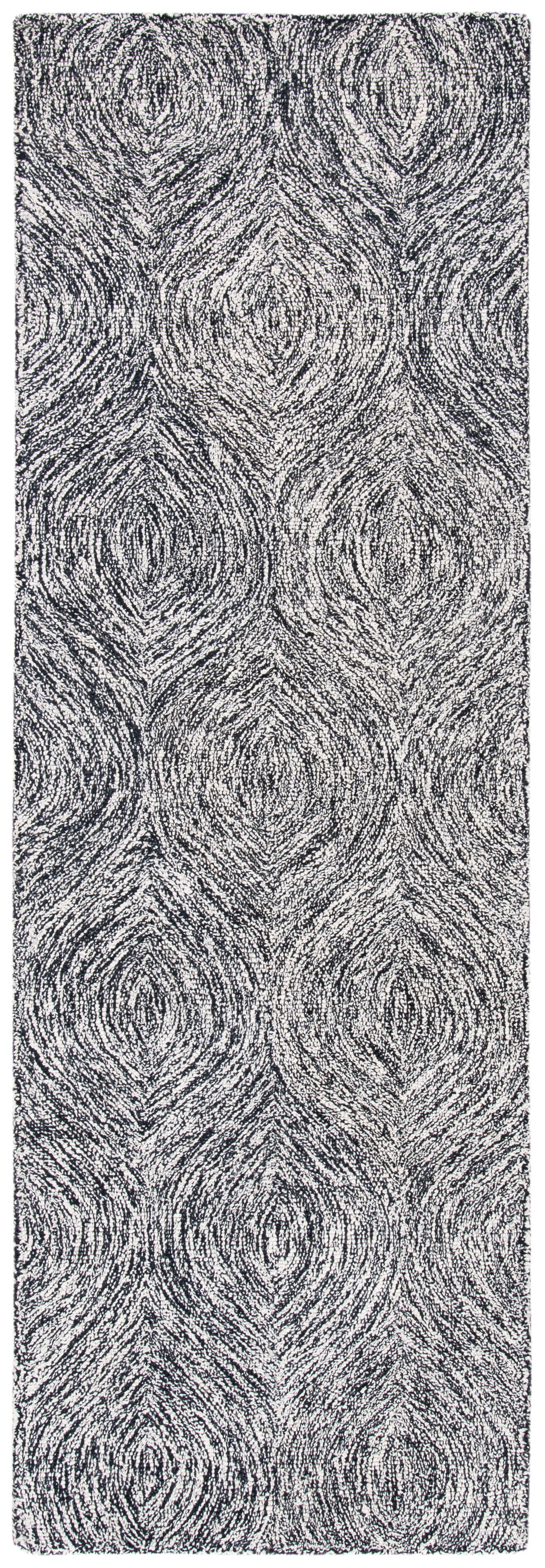 Safavieh Micro-Loop Mlp615Z Black/Ivory Rugs.