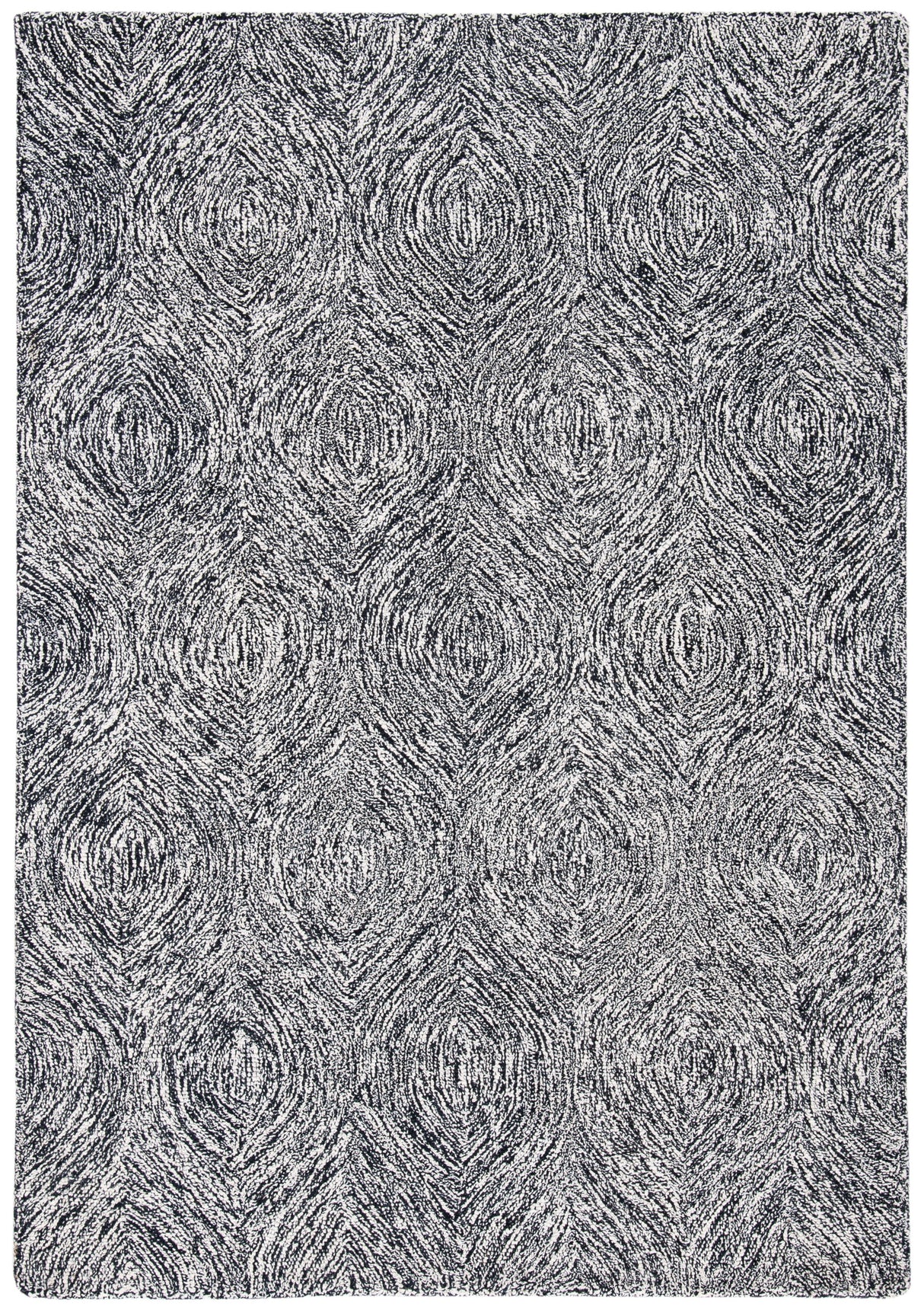 Safavieh Micro-Loop Mlp615Z Black/Ivory Rugs.