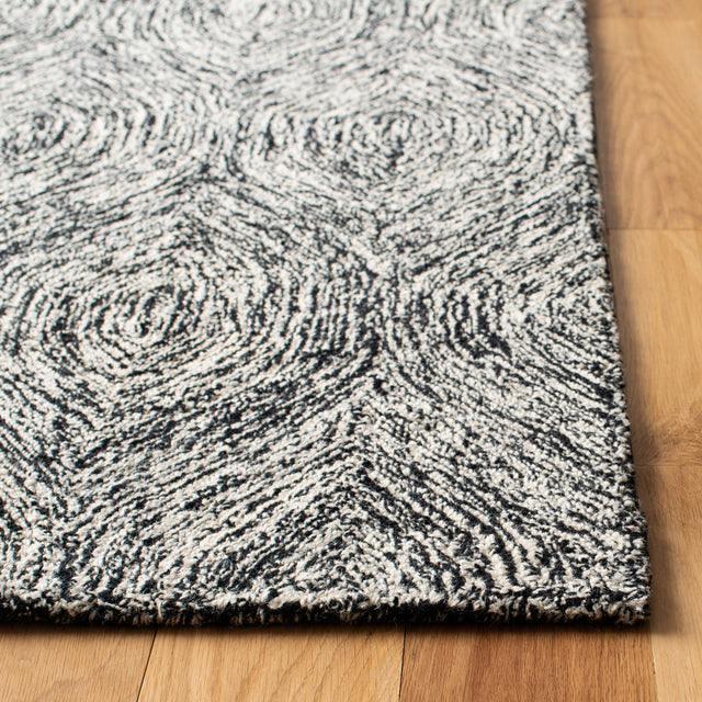Safavieh Micro-Loop Mlp615Z Black/Ivory Rugs.