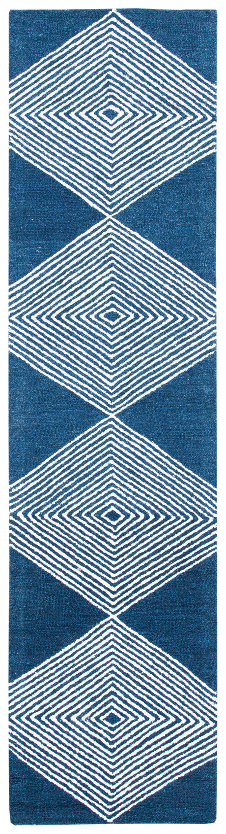 Safavieh Micro-Loop Mlp618N Navy/Ivory Rugs.
