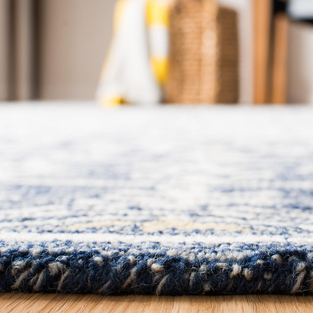 Safavieh Micro-Loop Mlp619M Blue/Ivory Rugs.