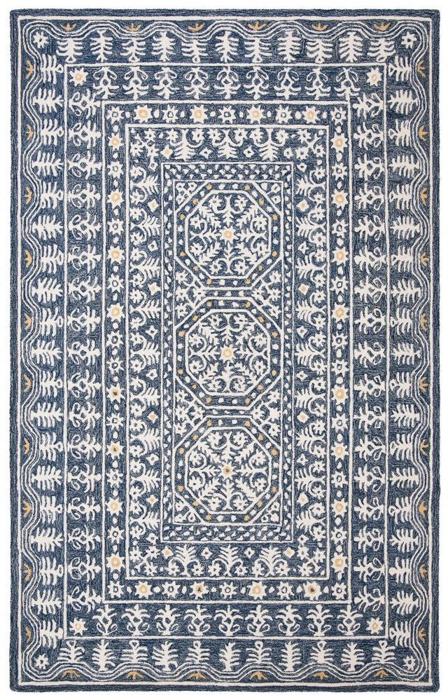 Safavieh Micro-Loop Mlp619M Blue/Ivory Rugs.
