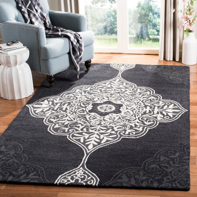 Safavieh Micro-Loop Mlp620H Charcoal Rugs.
