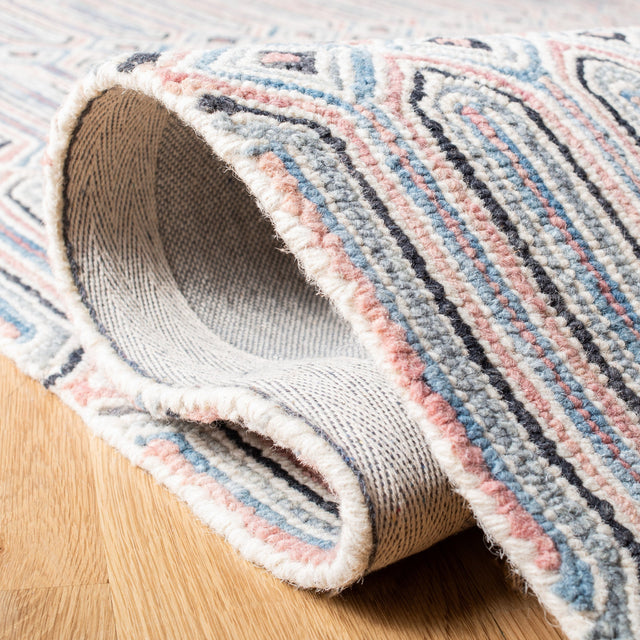 Safavieh Micro Loop Mlp630U Pink/Grey Rug.