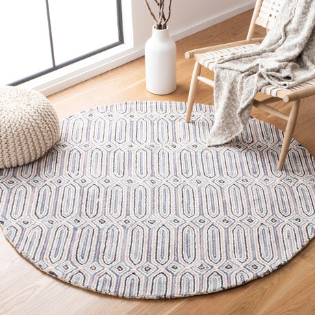 Safavieh Micro Loop Mlp630U Pink/Grey Rug.
