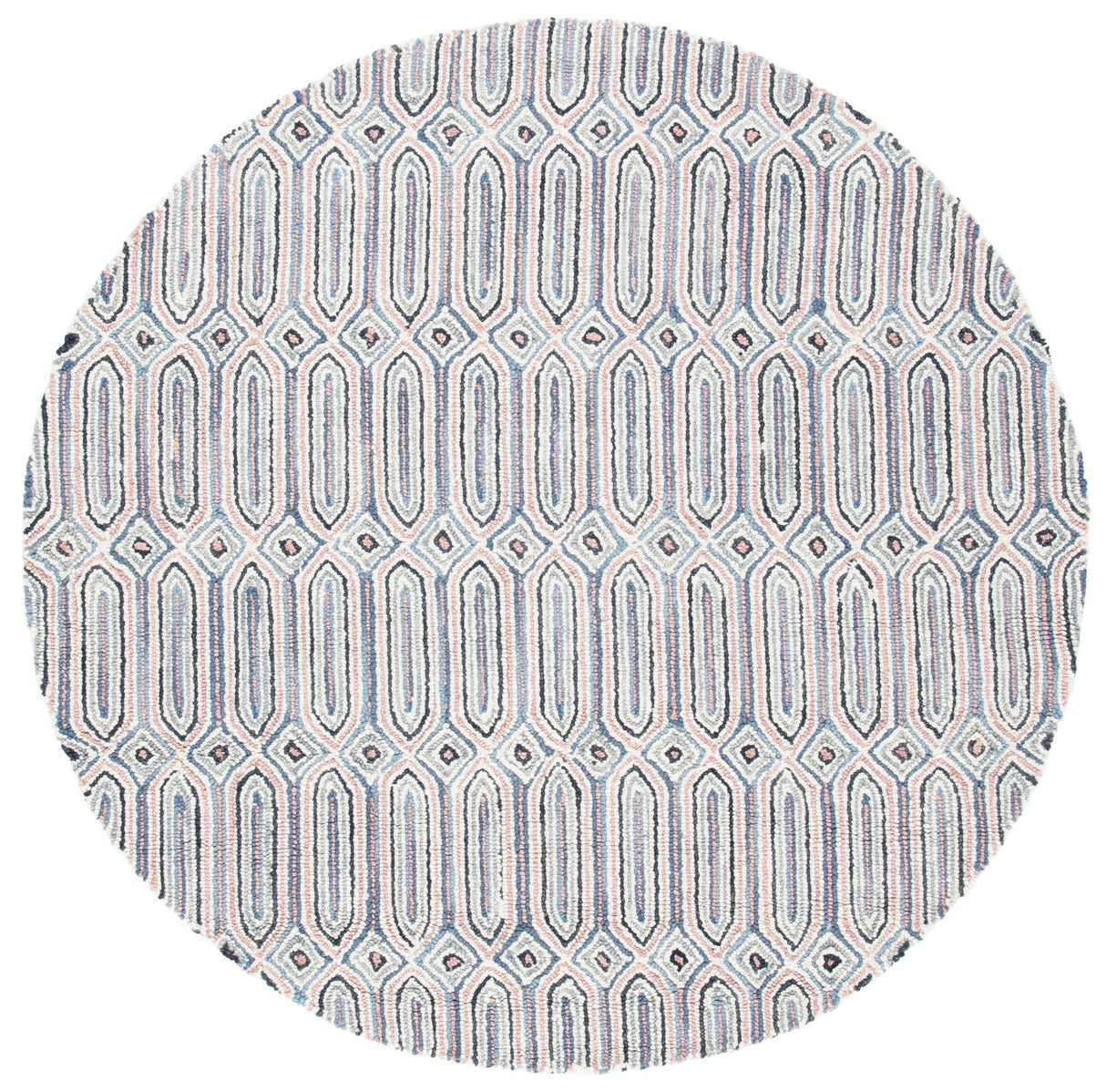 Safavieh Micro Loop Mlp630U Pink/Grey Rug.