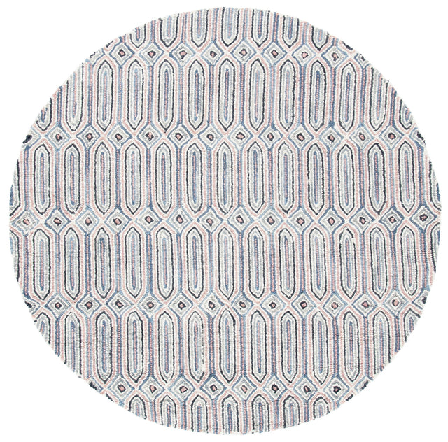Safavieh Micro Loop Mlp630U Pink/Grey Rug.