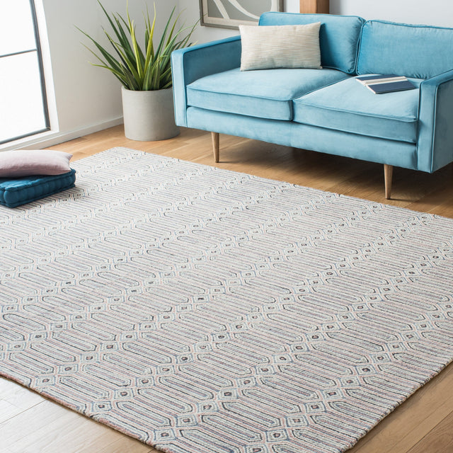 Safavieh Micro Loop Mlp630U Pink/Grey Rug.