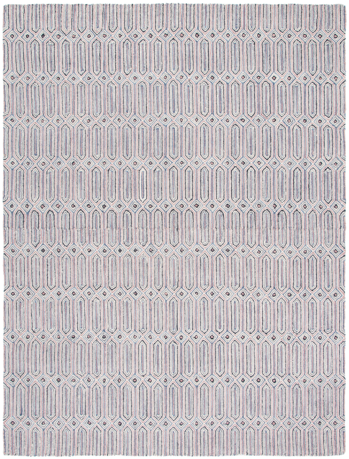 Safavieh Micro Loop Mlp630U Pink/Grey Rug.