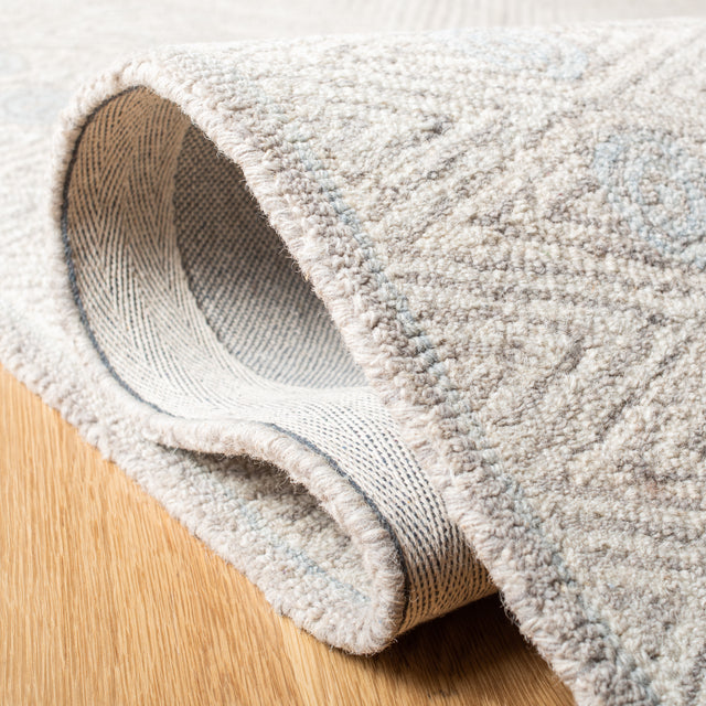 Safavieh Micro Loop Mlp631G Silver/Beige Rug.