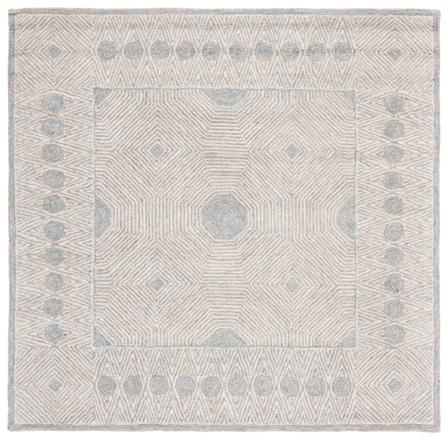 Safavieh Micro Loop Mlp631G Silver/Beige Rug.